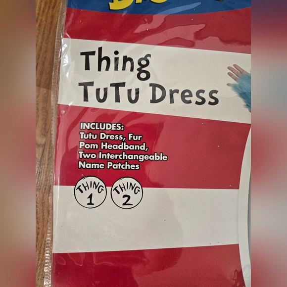 Dr. Seuss Thing Tutu Dress Thing 1 Adult Women's Large 12-14- Read Description - Picture 3 of 10